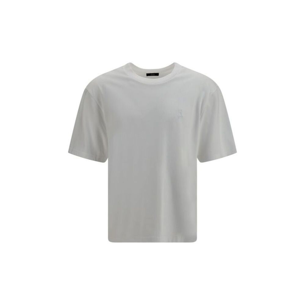 Herno White Cotton Men's T-Shirt